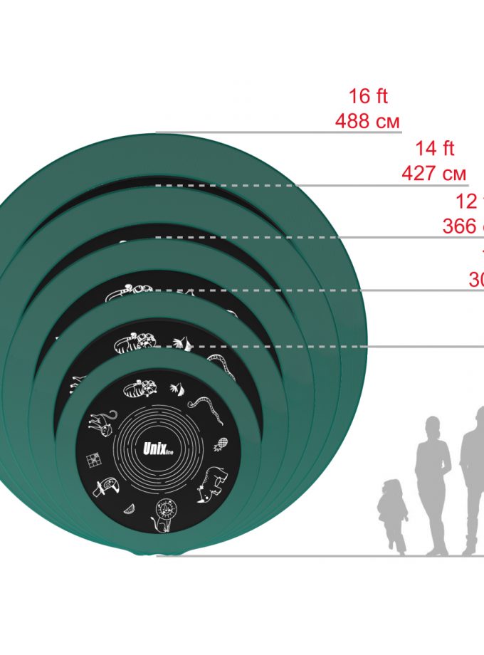 Батут UNIX Line SUPREME GAME 8 ft (green)