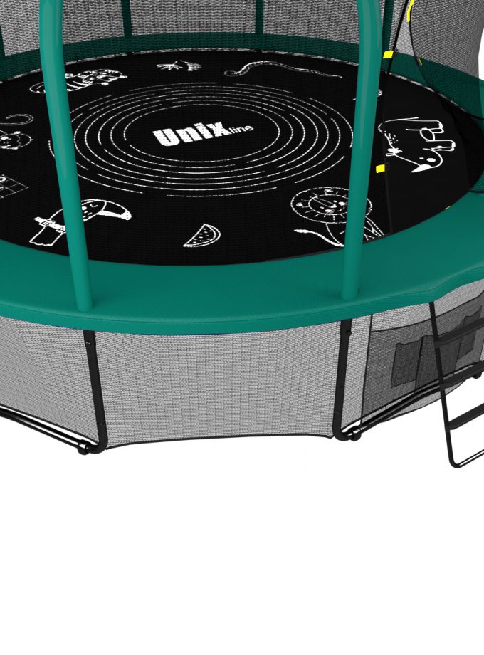 Батут UNIX Line SUPREME GAME 12 ft (green)