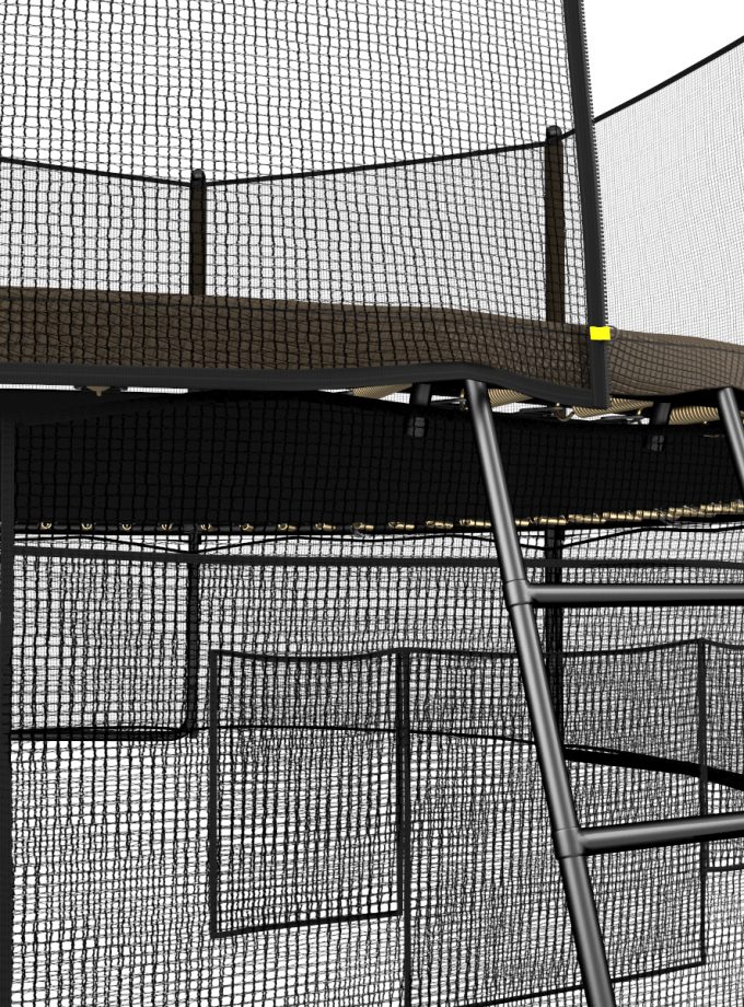 Батут UNIX Line Black&Brown 12 ft (outside)