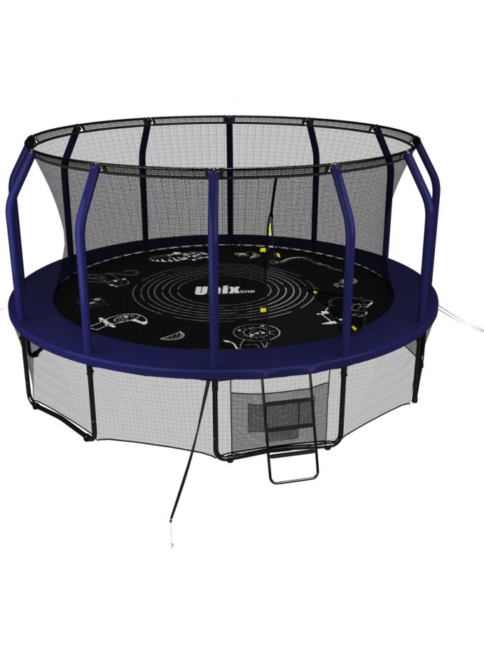 Батут UNIX Line SUPREME GAME 12 ft (blue)