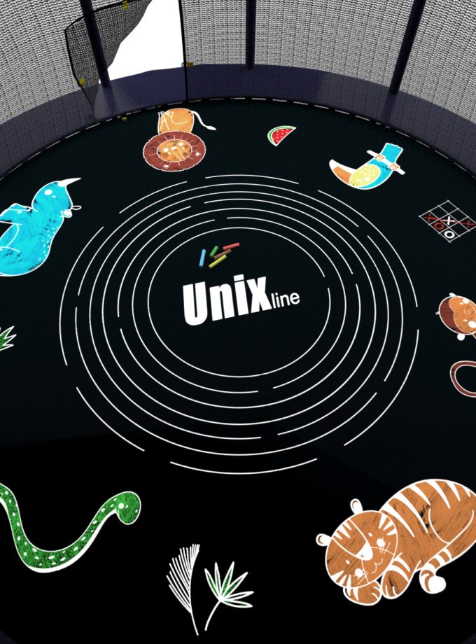 Батут UNIX Line SUPREME GAME 12 ft (blue)