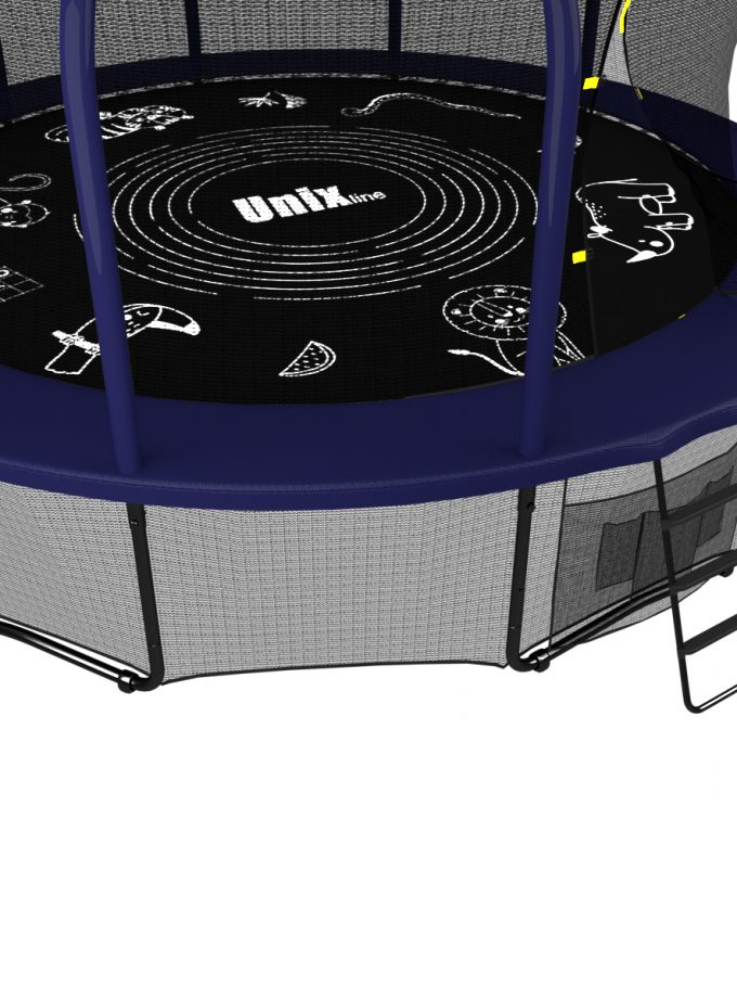 Батут UNIX Line SUPREME GAME 12 ft (blue)