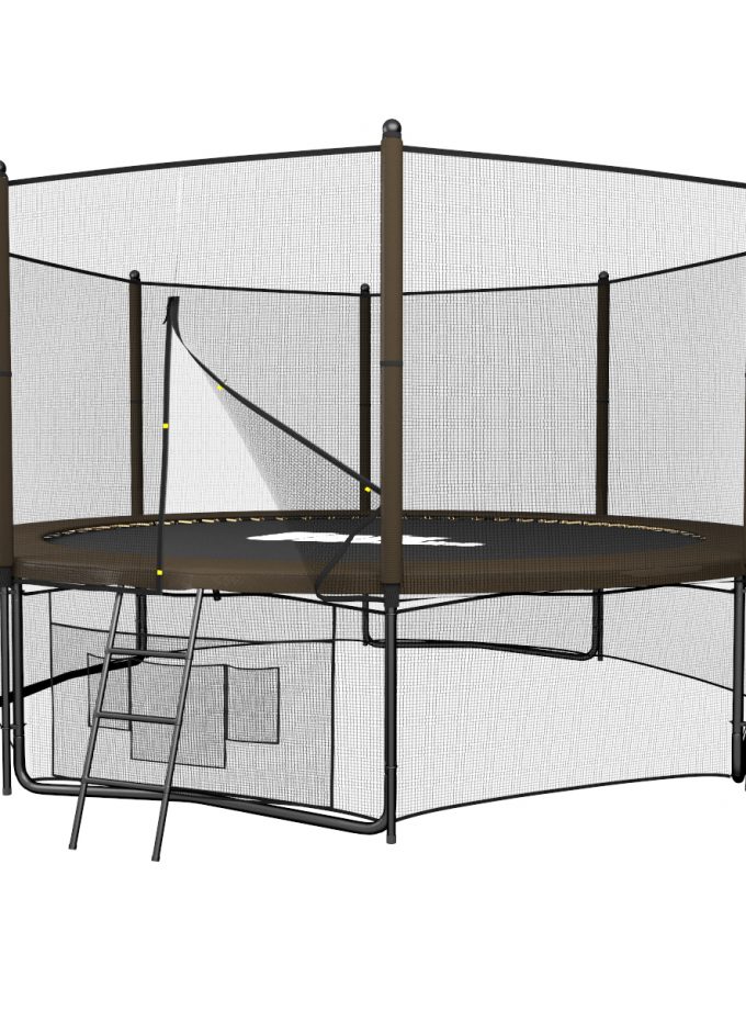 Батут UNIX Line Black&Brown 12 ft (outside)