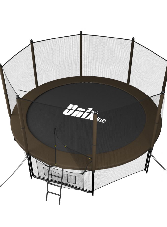Батут UNIX Line Black&Brown 10 ft (outside)