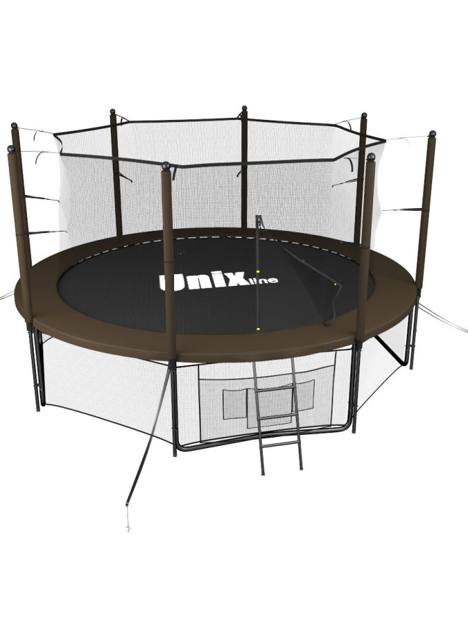 Батут UNIX Line Black&Brown 10 ft (inside)