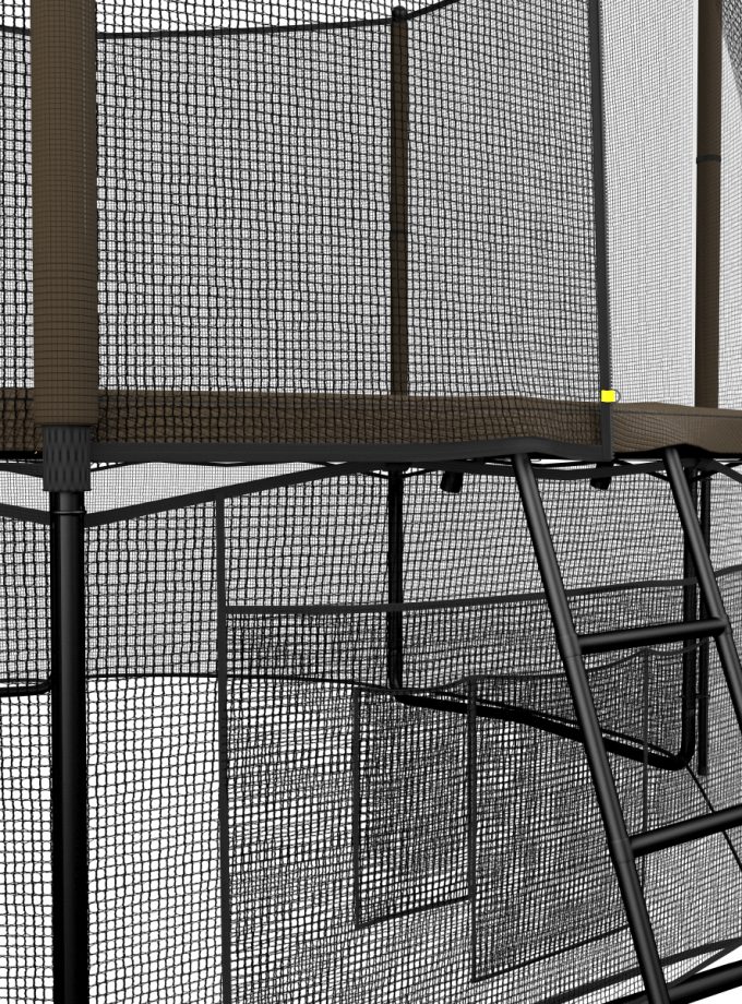 Батут UNIX Line Black&Brown 8 ft (outside)