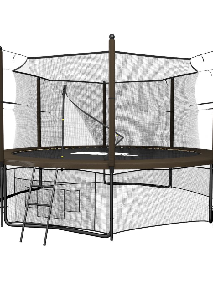 Батут UNIX Line Black&Brown 12 ft (inside)