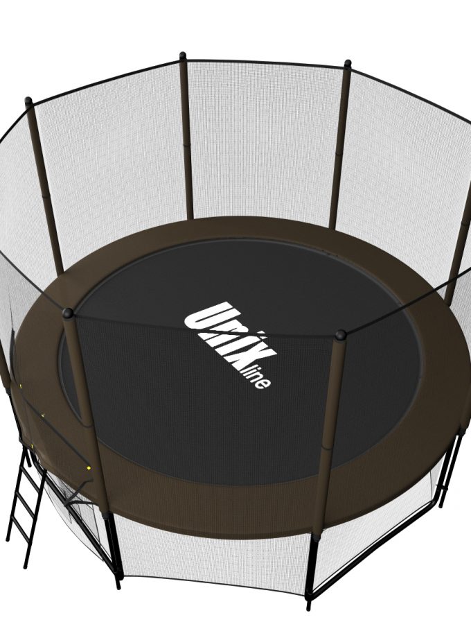 Батут UNIX Line Black&Brown 8 ft (outside)