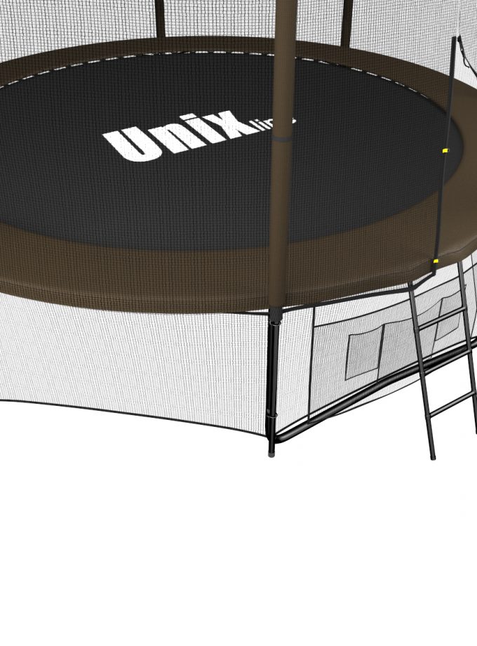 Батут UNIX Line Black&Brown 12 ft (outside)