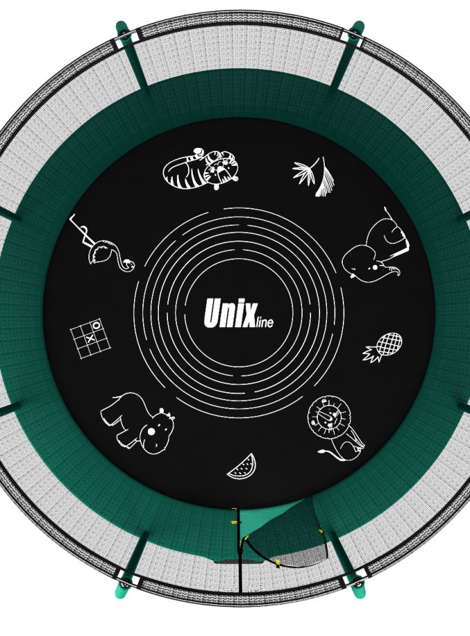 Батут UNIX Line SUPREME GAME 8 ft (green)