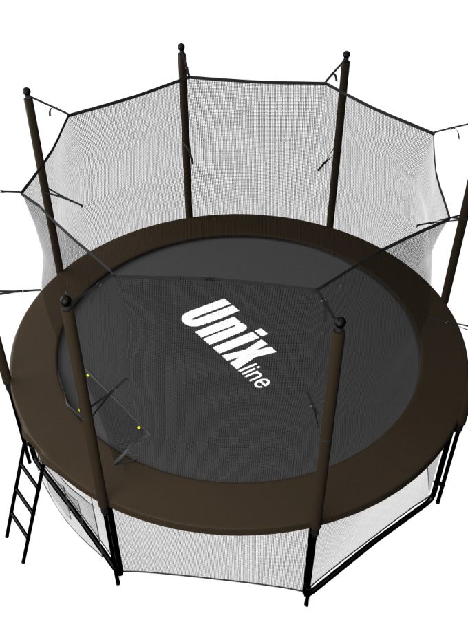 Батут UNIX Line Black&Brown 8 ft (inside)