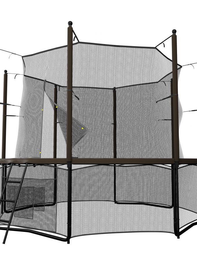 Батут UNIX Line Black&Brown 8 ft (inside)