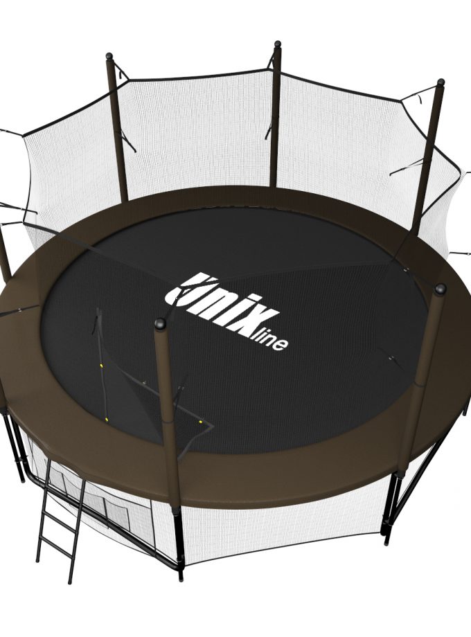 Батут UNIX Line Black&Brown 12 ft (inside)
