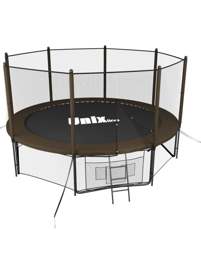 Батут UNIX Line Black&Brown 12 ft (outside)