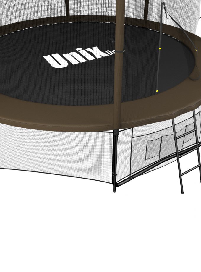 Батут UNIX Line Black&Brown 10 ft (inside)