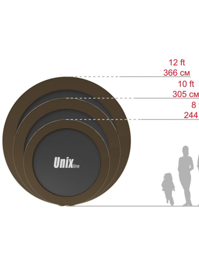 Батут UNIX Line Black&Brown 8 ft (inside)