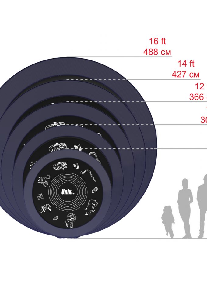 Батут UNIX Line SUPREME GAME 8 ft (blue)
