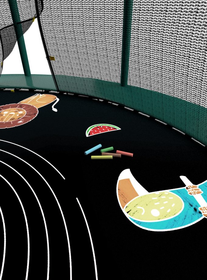 Батут UNIX Line SUPREME GAME 16 ft (green)