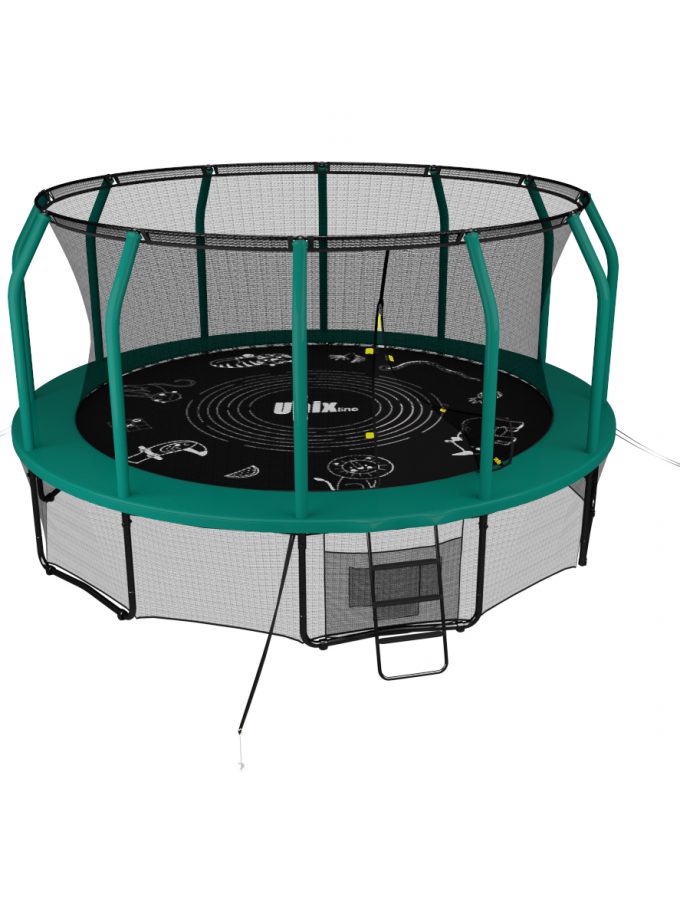 Батут UNIX Line SUPREME GAME 12 ft (green)