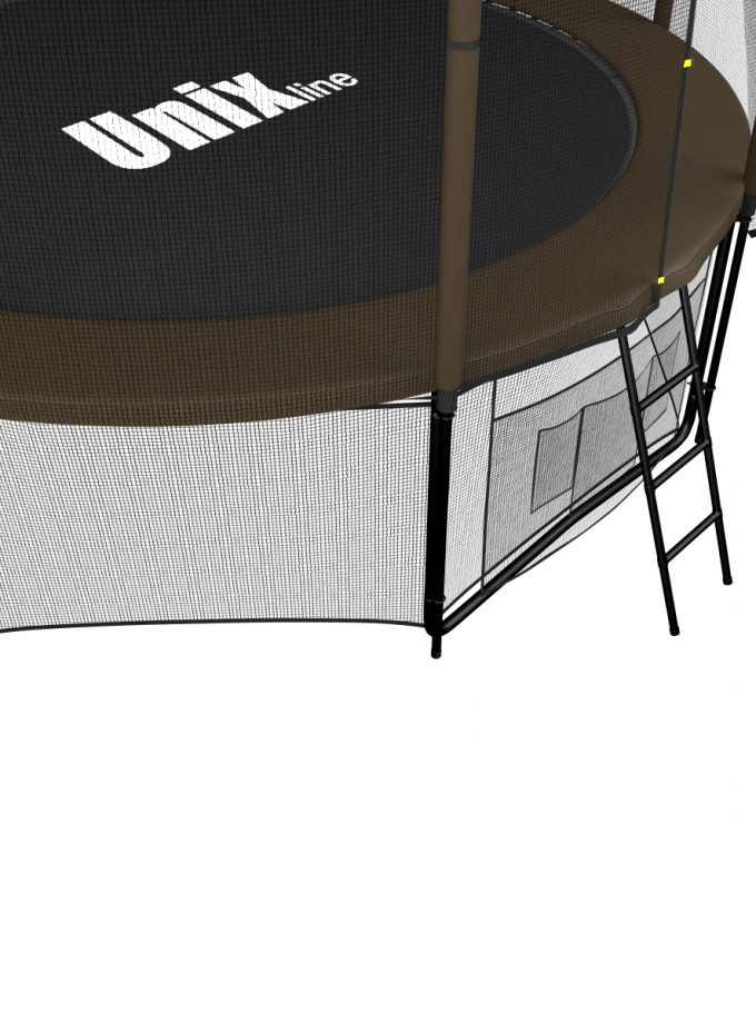 Батут UNIX Line Black&Brown 8 ft (outside)