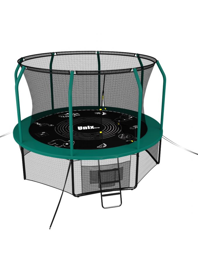 Батут UNIX Line SUPREME GAME 10 ft (green)