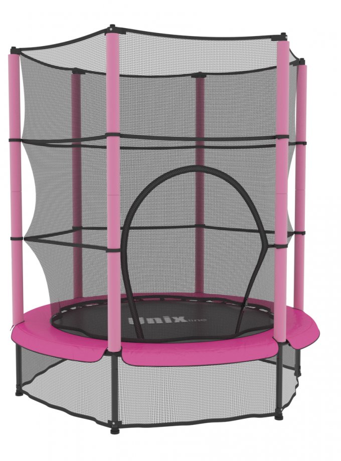 Батут UNIX Line Kids 4.6 ft Pink (140 cm)